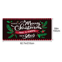 Kerstbanner voor de garagedeur met kleurrijke sneeuwvlokken, feestelijke winterdecoratie voor de achtergrond, compatibel met Bocqde.
