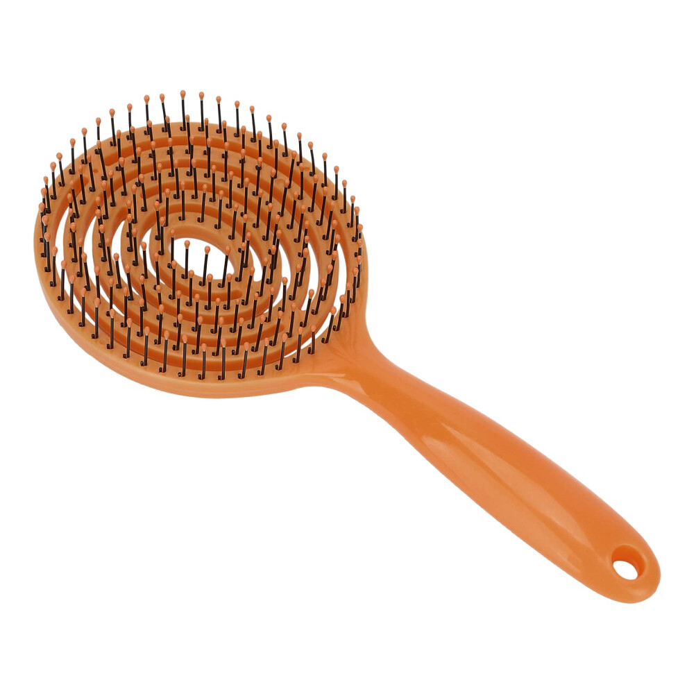 Brown Detangling Brush For Wet And Dry Hair With Antistatic Bristles And Gentle Scalp Massage