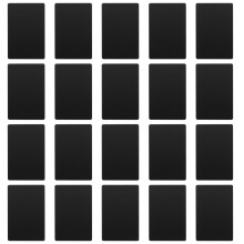Mizh 50pcs Marking Machine Business Aluminum Sheet Business Printing Cards