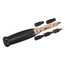 Belt Punch Leather Tools Hole Puncher for Black Handle Metal