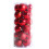 24er-Packung Weihnachtskugeln, verdickt, bruchsicher, galvanisiert, rot, 8 cm 2