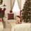 Conjunto de 2 capas de almofada decorativas de Natal xadrez vermelho, 45 cm (18 polegadas). 5