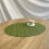 HEVIRGO Bamboo Texture Placemat Oval Shape Kitchen Dining Table Mat for Restaurants Flannel 5
