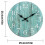 50% off Wall Clock Silent Non-Beating Clock, Rustic Vintage Decorative Clock-10"(Teal) 3