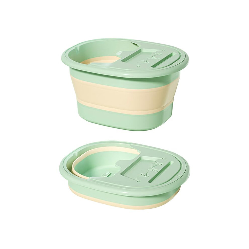 Large Capacity Foot Soak Tub with Durable OnePiece Design and Raised Barrel Massage Basin