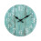 3 Pcs Wall Clock Silent Non-Beating Clock, Rustic Vintage Decorative Clock-10"(Teal) 2
