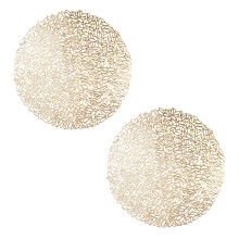 Pvc Coaster Silicone Pot Mat Round Placemats Decorative Coasters for Drinks Hollow Out Wedding