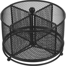 Porte-couverts de comptoir Happon à 4 compartiments pour fourchettes, cuillères, serviettes, condiments, assiettes et tasses – Porte-ustensiles