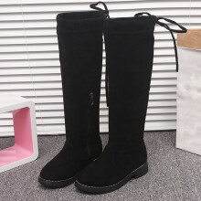 FAMTKT Girls Knee High Boot, Fall/Winter New Mid Size Children's High Top Girls' Princess Over Knee Long Boots Cotton Boots, Girl's Mid Calf Boots