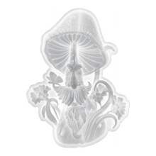 Molde de silicone para artesanato em resina epóxi, estilo "homem-cogumelo", da ckepdyeh. Ideal para decoração de casa feita à mão com resina