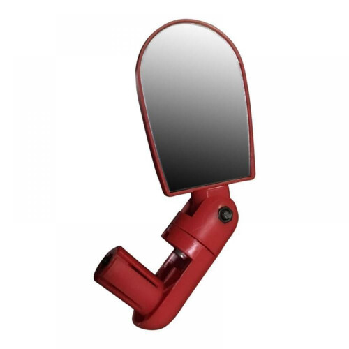MTB Bar End Mountain Adjustable Rotatable Handle Bicycle Mirror ,Red