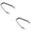 Bracket2Pcs Mudguard Cúil Gabhálais Scútar Cóimhiotal Alúmanaim 1