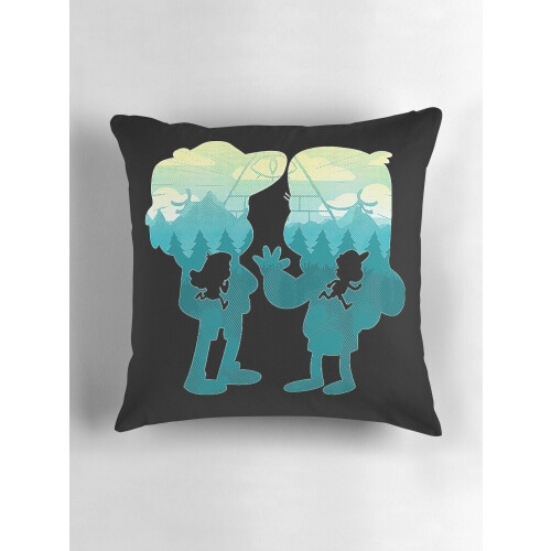 ASPORIC Gravity Falls - Fețe de pernă decorative pentru canapea, model rustic 2