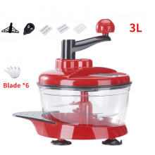 Mixer Food Processor Kitchen Manual Powerful Egg Blender Meat Grinder Vegetable Chopper Shredder Stainless Steel Blade Cutter