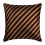 Euro Sham, Καφέ, Μαξιλαροθήκες από Μετάξι 26x26 ίντσες (65x65εκ.), Ριγέ Pintucks, Υφή Μοντέρνου 1