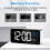 Large digital alarm clock for the visually impaired - 14.5 cm silver 5