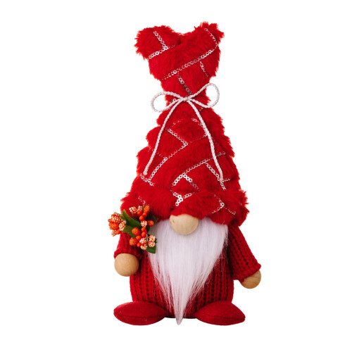 Κούκλα Gnome για την ημέρα του Αγίου Βαλεντίνου με καπέλο σε σχήμα καρδιάς με 1