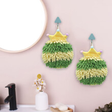 Serviette pour les mains en chenille Txmfgh Crown - Séchage rapide, élégante et multifonctionnelle pour la cuisine et la salle de bain - Comprend