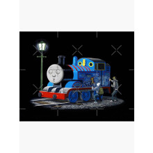 Thomas Lokomotive Banksy Graffiti Mode Kunst Dekor Rahmen