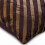 Euro Sham, Καφέ, Μαξιλαροθήκες από Μετάξι 26x26 ίντσες (65x65εκ.), Ριγέ Pintucks, Υφή Μοντέρνου 2