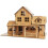 Τρισδιάστατο παζλ DIY Villa, Συμβατό με Mega Bloks, Εκπαιδευτικό χάρτινο παζλ με 1