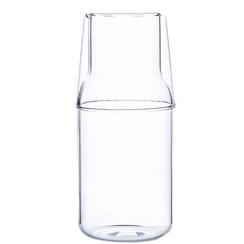 Σετ καράφας νερού και ποτηριού Aosijia 550ml διαφανής γυάλινη κανάτα χυμού νερού σετ 1
