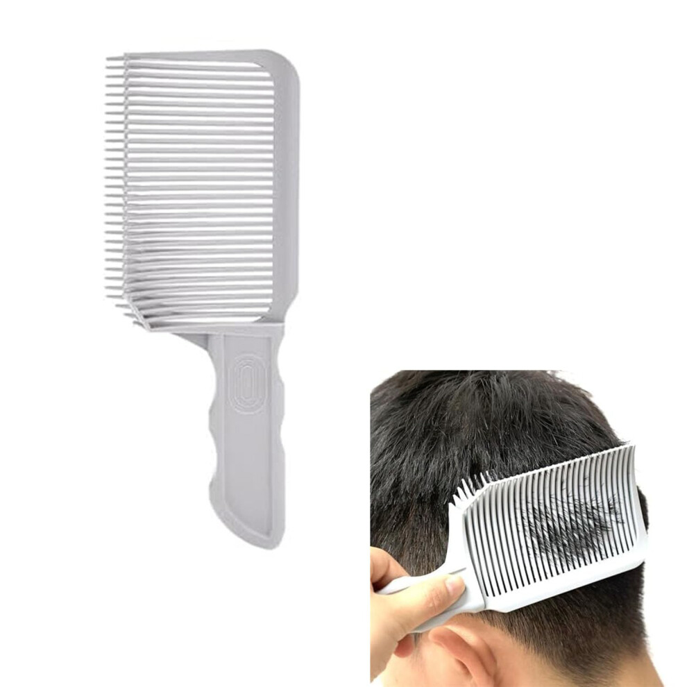 Men's Hair Cutting Comb with Curved Positioning and Gradient Teeth, Professional Barber Tool (3)
