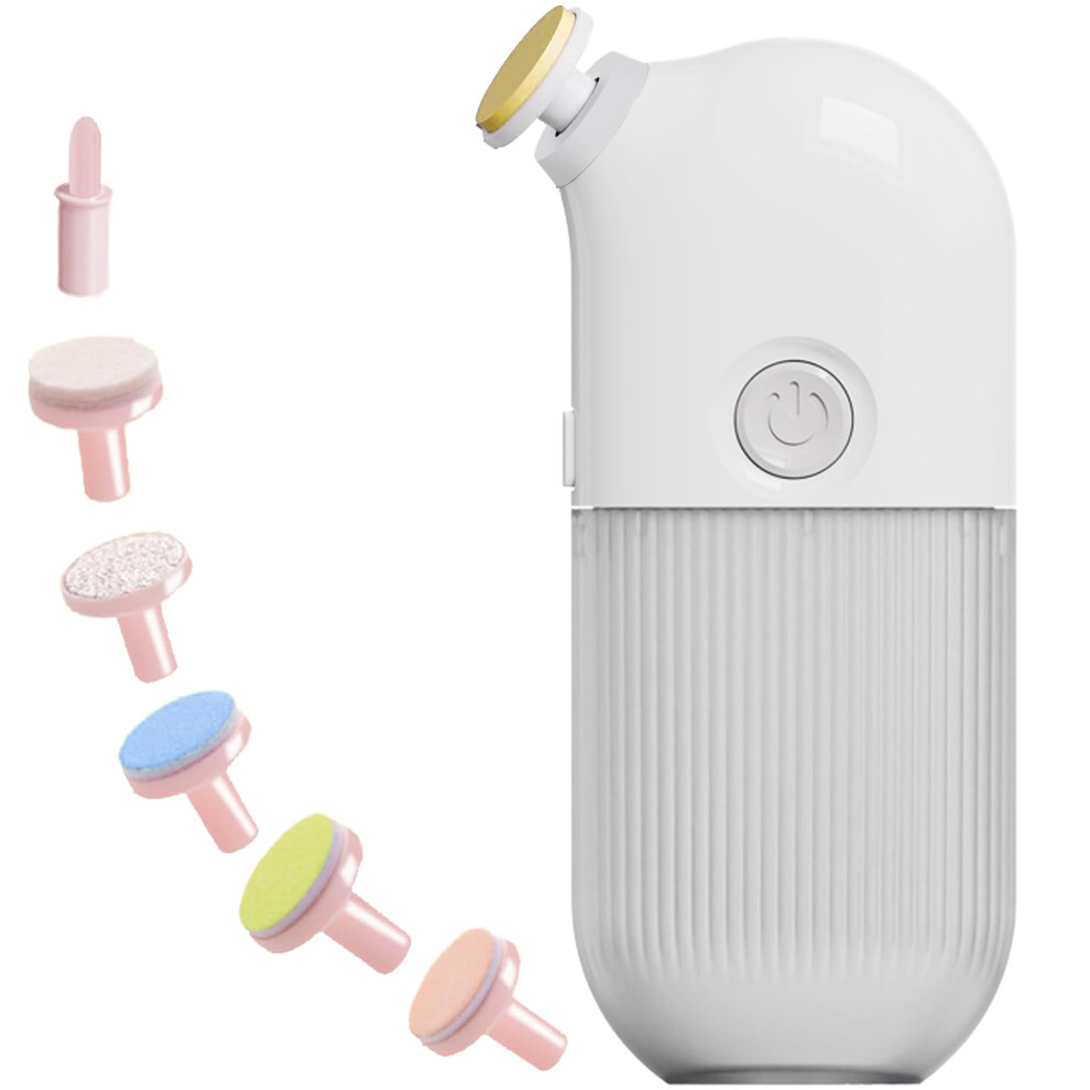 Baby Nail Trimmer Electric, Rechargeable Baby Nail Care Set with Six Grinding Heads for Newborns