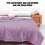Kdkad Home Quilt Queen Size, Μονόχρωμο Ελαφρύ Κουβέρτα από Μικροΐνες, Εξαιρετικά Μαλακό 8