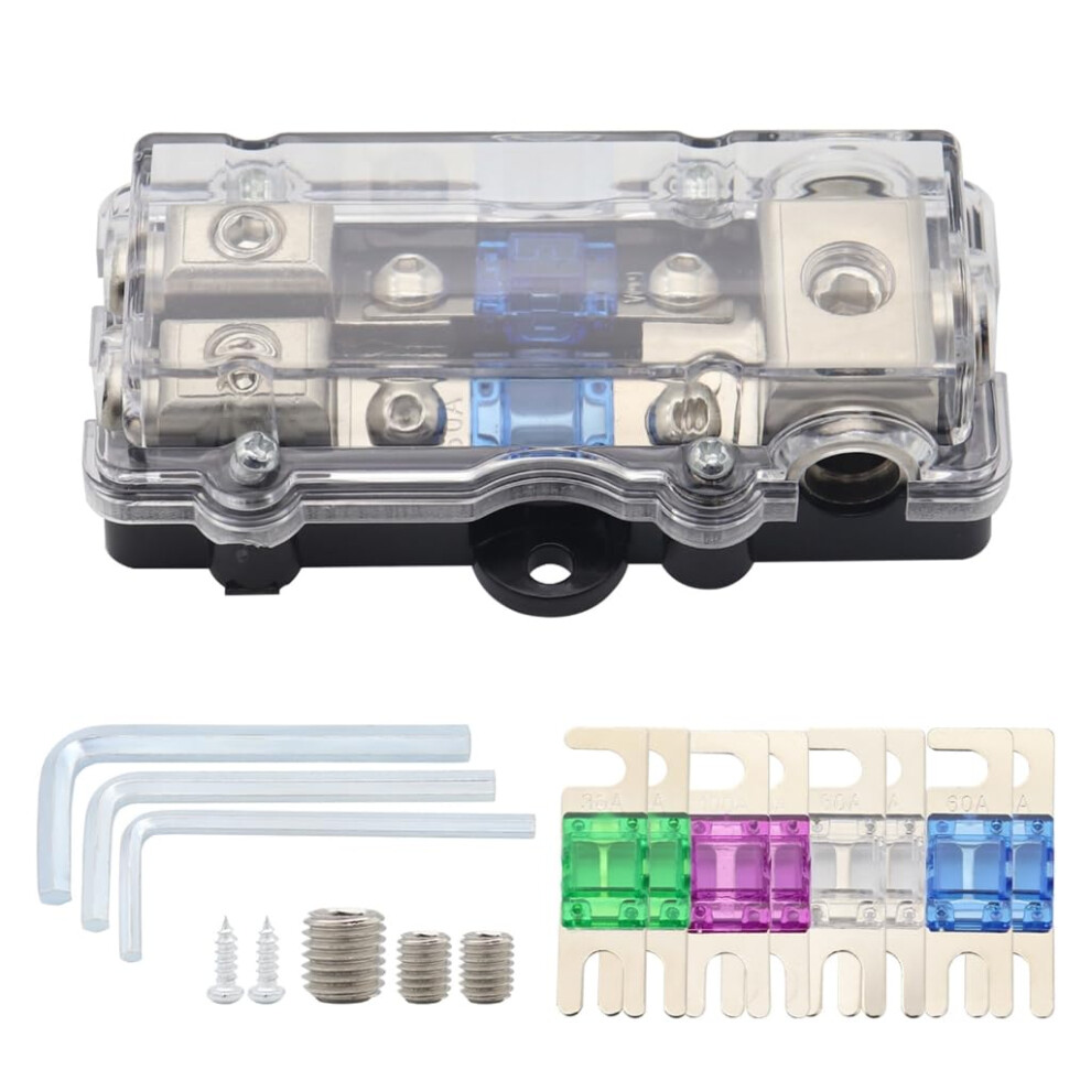 Fuse Power Distribution Block 1224V Automotive Fuse Block With Clear Cover 30A 60A 80A 100A 9365369867109