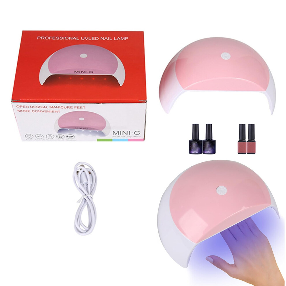 120W UV LED Nail Lamp Gel Polish Dryer with Fast Curing and Multiple Timer Settings for Manicure