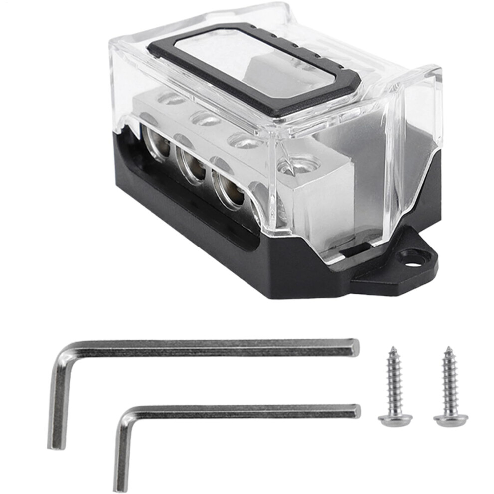 Car Audio Distribution Block 12V Zinc Alloy Nickel Plated 4 Channel Fuse Splitter For Car Boat 9044945770919