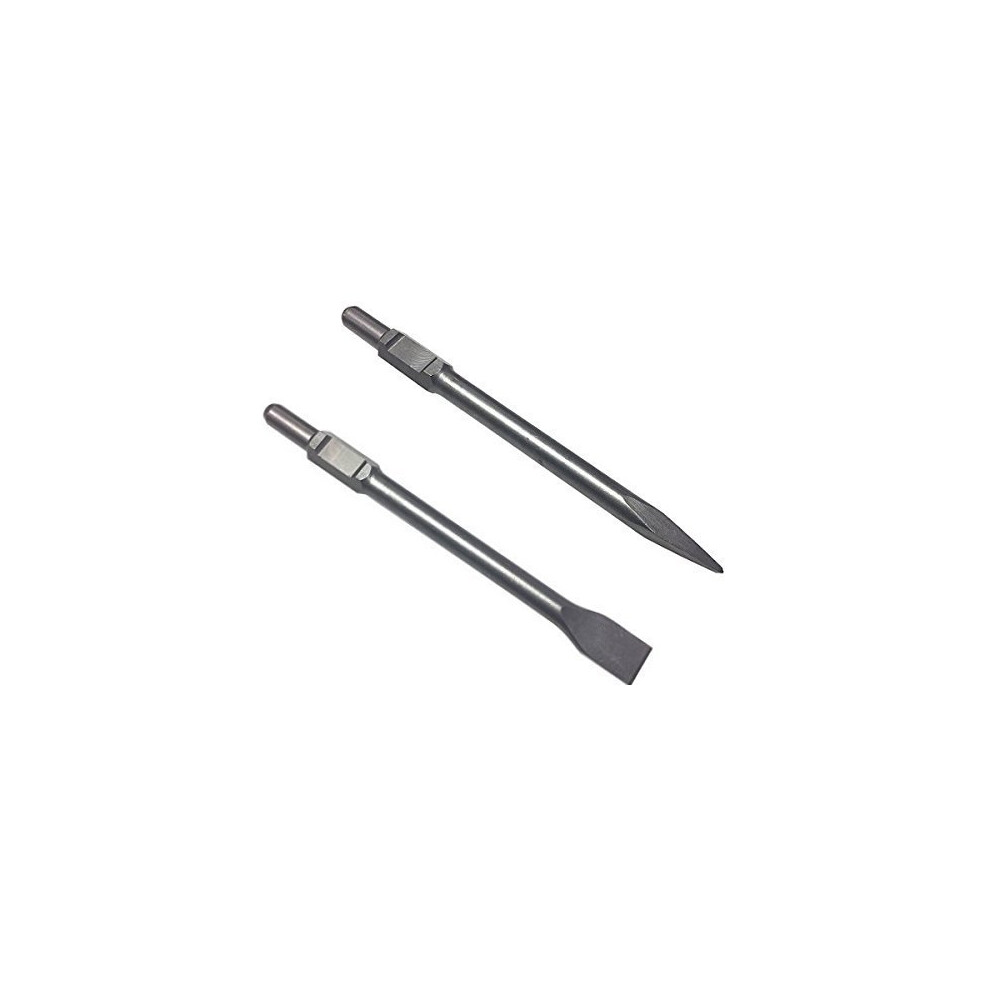 Sds Max Chisel Set 35 X 410 Mm Heavy Duty Flat And Pointed Demolition Hammer Chisels For Concrete 9099447544360