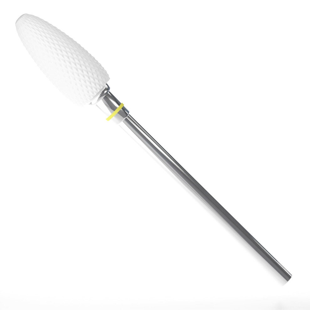 Ceramic Nail Drill Bit Extra Fine Bullet for Precision Nail Shaping and Gentle Cuticle Cleanup