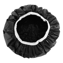 1 Stück wasserdichte Duschhaube für den Haushalt, Badekappe, elastische Duschhaube für Hotels (Schwarz)