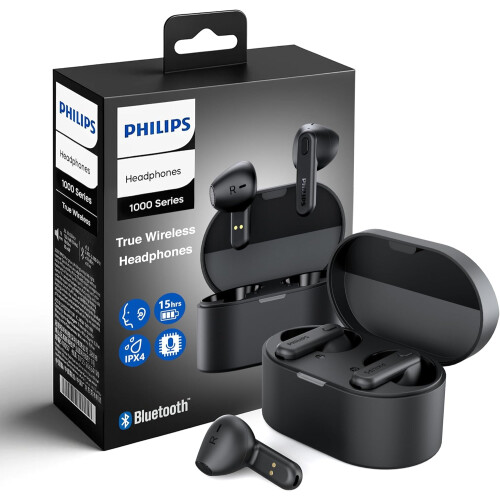 Συμβατό με τα ακουστικά Philips TAT1138True Wireless (Μαύρο)