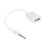 ckepdyeh 3.5mm αρσενικό βύσμα AUX ήχου σε USB2.0 θηλυκό μετατροπέα καλωδίου αυτοκινήτου MP3 1