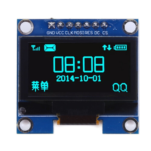 Modulo OLED jixopn da 1,3 pollici 128x64 SSH1106 Drive per Arduino/Raspberry Pi (7 pin blu)