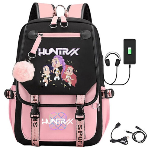 Σακίδιο πλάτης K-Pop Demon Hunters Anime Χαριτωμένη τσάντα κινουμένων σχεδίων για μαθητές