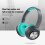 Ακουστικά Bluetooth Gnobogi, Πτυσσόμενα ασύρματα και ενσύρματα στερεοφωνικά ακουστικά 5