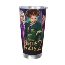 Hocus Pocus 20oz Tumbler, kubek termiczny ze stali nierdzewnej z próżniową izolacją, kubek termiczny do kawy z pokrywką do użytku na zewnątrz
