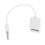 ckepdyeh 3.5mm αρσενικό βύσμα AUX ήχου σε USB2.0 θηλυκό μετατροπέα καλωδίου αυτοκινήτου MP3 2