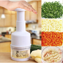 Hachoir à légumes, ail et oignon, coupe-légumes, trancheuse, éplucheur, coupe-dés blanc