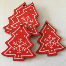 10 st/lott 2" naturliga trä juldekorationer hängande ornament hängande gåvor julgran hem bröllopsdekor