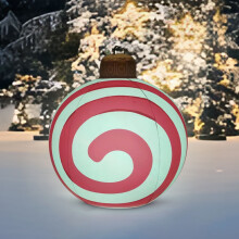 ZKCCNUK Kerstdecoratie Kerstfeest PVC Snoep Kerstdecoratie 60cm Opblaasbare Snoep Kerstdecoratie in de Uitverkoop