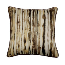 Poszewka na poduszkę Euro Pillow Shams, brązowa, satynowa, 26"x26", z zamkiem błyskawicznym, abstrakcyjny, malowany wzór na sofę - Into The Woods