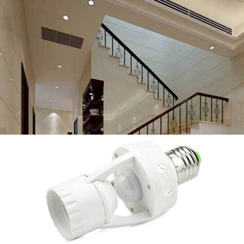 Λάμπα E27LED Βάση λάμπας Διακόπτης υποδοχής φωτός Αισθητήρας κίνησης PIR υπερύθρων 2