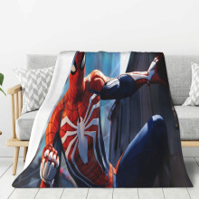 Blaincéad Lomra Spider-Man Braincéad Caithimh Thar a Bhog Cluthar, Gnéithe Leapa do Pháistí - Thar a Bhog 80"X60"