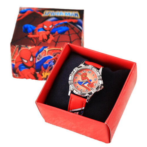 Αναλογικά Ρολόγια Spiderman Υπερήρωας Ρολόι Χειρός με Χαρακτήρες Κινούμενων Σχεδίων
