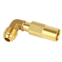 Złączka kolankowa 3/8" z gwintem męskim do niskociśnieniowego propan-butanowego grilla 17" i 22"